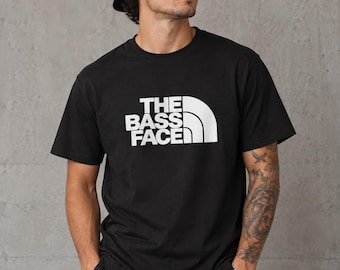 The Bass Face T-Shirt | DJ Music Logo Tee, Electronic Dancewear | Gildan 5000