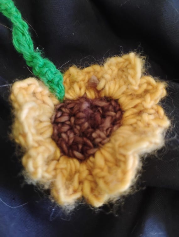 Sunflower Bookmark - Handmade Crocheted Book Marker for Spring/Summer Reading - Perfect Gift for Mother's Day or Sunflower Lovers