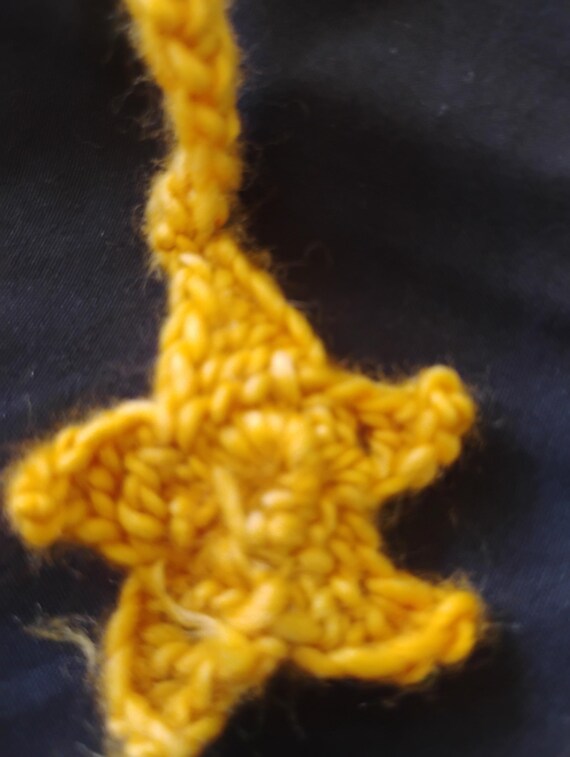 Celestial Star Crocheted Bookmark - Handmade Book Lover Gift, Reach for the Stars, Unique Reading Accessory