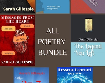 Poetry Book Bundle: 7 Inspirational Paperback Books by Sarah Gillespie