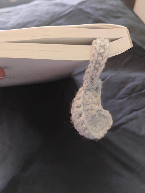 Handmade Celestial Moon Bookmark for Moon Lovers | Crocheted Crescent Shape for Reading Under the Stars