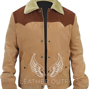Mens Suede Leather Western Jacket: Cowboy Style