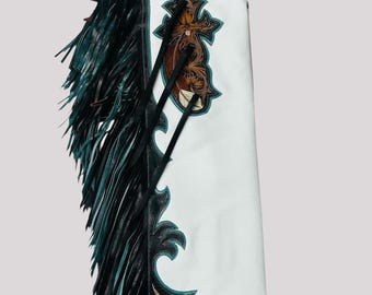Leather Rodeo Chaps | Custom Western Chaps | Fringe Bull Riding Gear