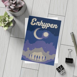 Enhypen Postkarten Set, Fan Art Sammlung, Einzigartige Postkarten, Geschenk für Fans, Sammler Briefpapier
