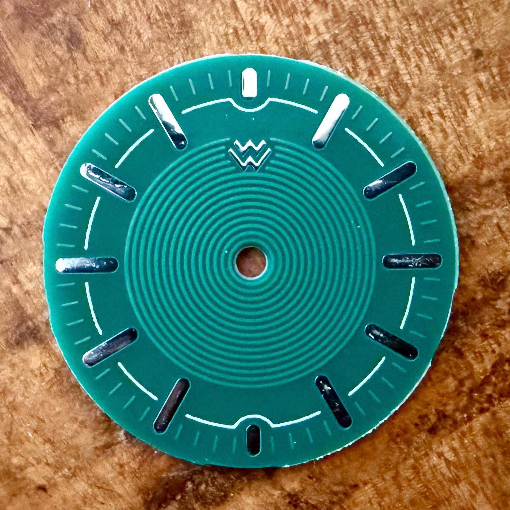Motown Watch Dial - 28.5mm - Green/Silver