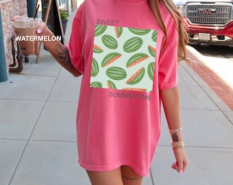 Watermelon T-Shirt: Garment-Dyed Summer Tee
