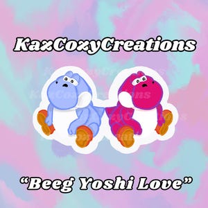 Beeg Yoshi Love Sticker