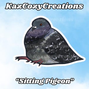Sitting Pigeon Sticker