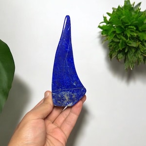 Pietra levigata a forma libera di lapislazzuli blu reale, lapislazzuli, pietra levigata curativa lucidata di lapislazzuli, cristallo di lapislazzuli Afg 355g