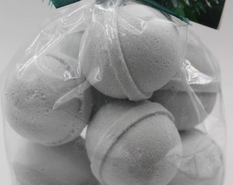 Bergamot Bamboo Bath Bombs: Moisturizing Shea Cocoa Oil Fizzies (14 Count)