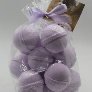 14 Lavender Chamomile Bath Bombs: Moisturizing Shea Cocoa Gift Set