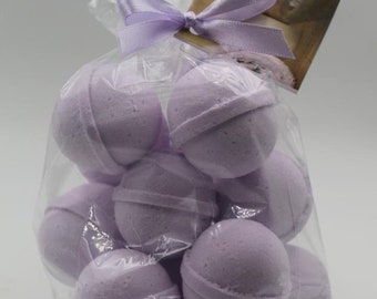 14 Lavender Chamomile Bath Bombs: Moisturizing Shea Cocoa Gift Set