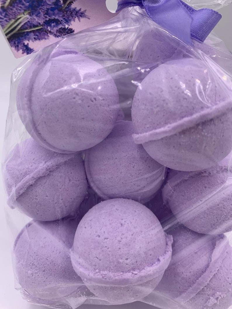 14 bath bombs U-select fragrance with shea, mango & cocoa butter, gift bag bath fizzies, relax while you moisturize your skin image 7