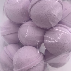 14 bath bombs select from over 100 fragrances NEW ROUND SHAPE, our Little Bag of Balls Fragrances E thru L great for dry skin image 8