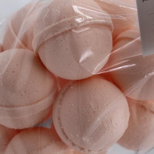 14 bath bombs select from over 100 fragrances NEW ROUND SHAPE, our Little Bag of Balls Fragrances E thru L great for dry skin image 4