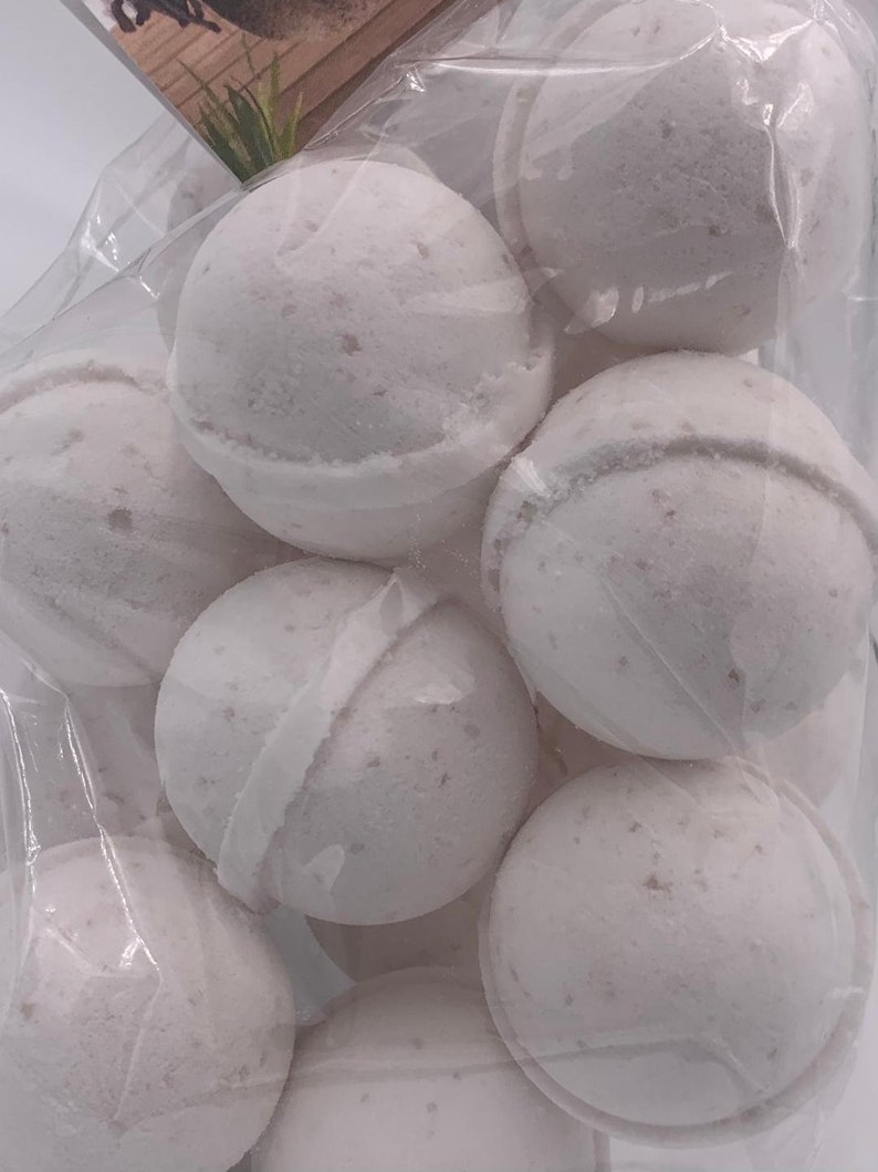 14 bath bombs select from over 100 fragrances NEW ROUND SHAPE, our Little Bag of Balls Fragrances E thru L great for dry skin image 3