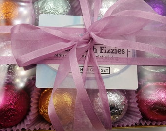 Gift Set for Women with 12 foil wrapped 2.5 oz bath bombs, great for dry skin, includes many of our favorite scents