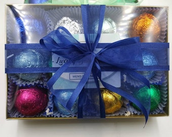 Gift Set for Him with 12 foil wrapped 2.5 oz bath bombs, great for dry skin, Scents include Blackberry Bonsai Bamboo Cool Water PRIME