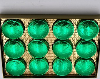 Gift Set with 12 Aromatherapy Shower Bombs - 100% Essential Oils- foil wrapped 1.6 oz bath bombs, perfect gifts