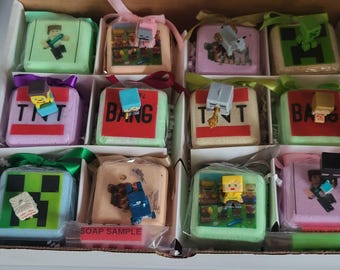 Mine-Crafter Bath Bomb Cubes: Surprise Toys Inside, Natural & Organic