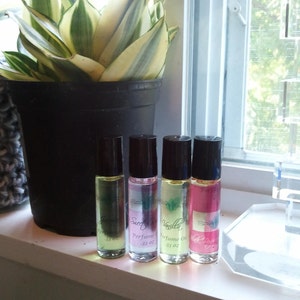 4 Perfume Roll-on 1/3 oz BEST SELLERS 100% pure fragrance oils over 100 fragrances to choose from image 1