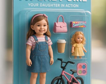 ILLUSTRATION+VIDEO. Personalized Action Figure Kid - &quot;Starter Pack&quot;