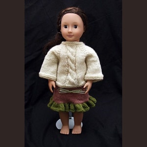 Zwei Röcke (Strickmuster) für 18 Zoll Puppen