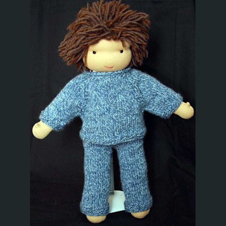 Sweater and Pants Set knitting pattern for 18 inch Doll image 4