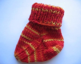 Baby Socks Knitting Pattern Using Leftover Yarn