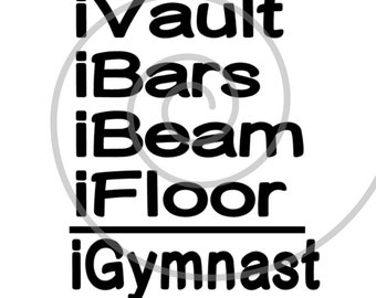 iGymnast - Silhouette Cut File