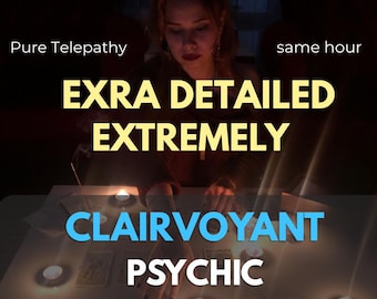 Same Hour Psychic Clairvoyant Tarot Reading | Extremely Detailed Telepathy