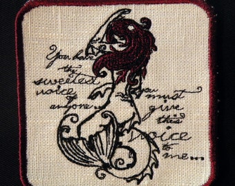 Little Mermaid Iron on Patch- 3.5"