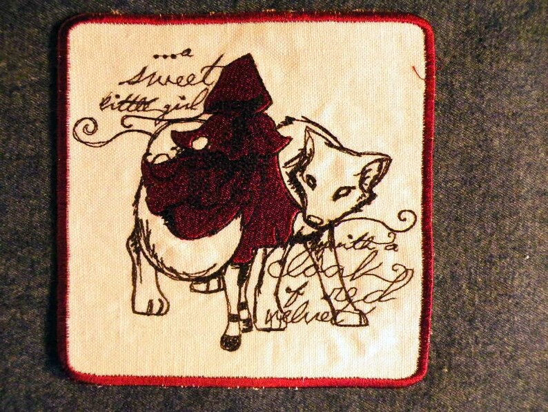 Red Riding Hood Iron on Patch 4 image 3