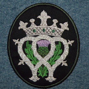 Scottish Luckenbooth Iron on Patch 3.75&quot; x 4.5&quot;