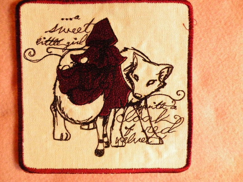 Red Riding Hood Iron on Patch 4 image 2