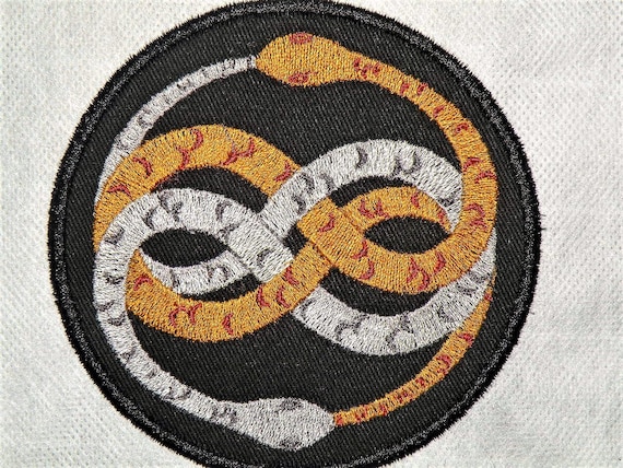 Double Infinity Snakes Iron on Patch 4 | Etsy