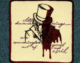 Dr. Jekyll and Mr. Hyde Iron on Patch 6"