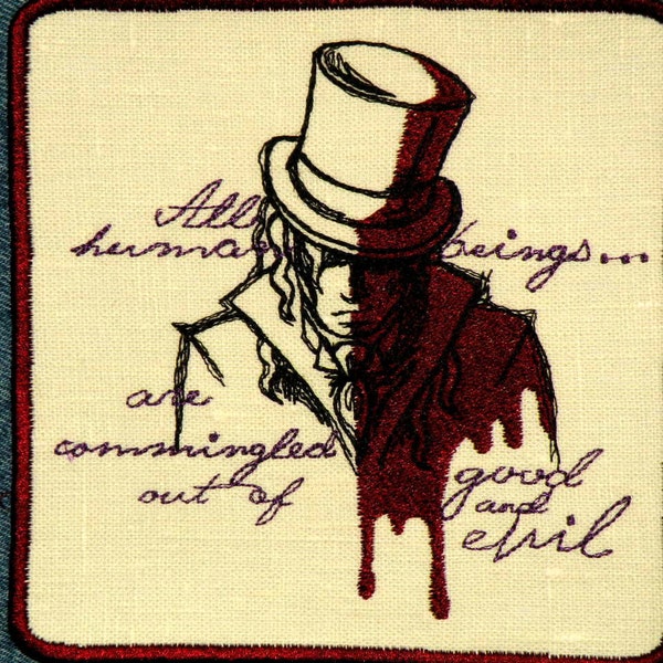 Dr. Jekyll and Mr. Hyde Iron on Patch 6"