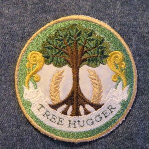 Tree Hugger Iron on Patch 3.75 image 4