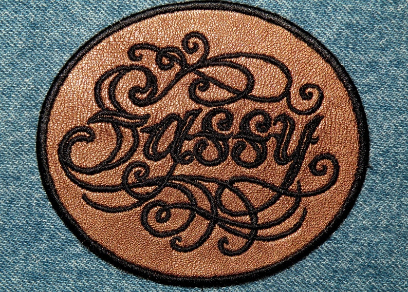 Sassy Cowhide Leather Iron on Patch 4x3.3 Etsy