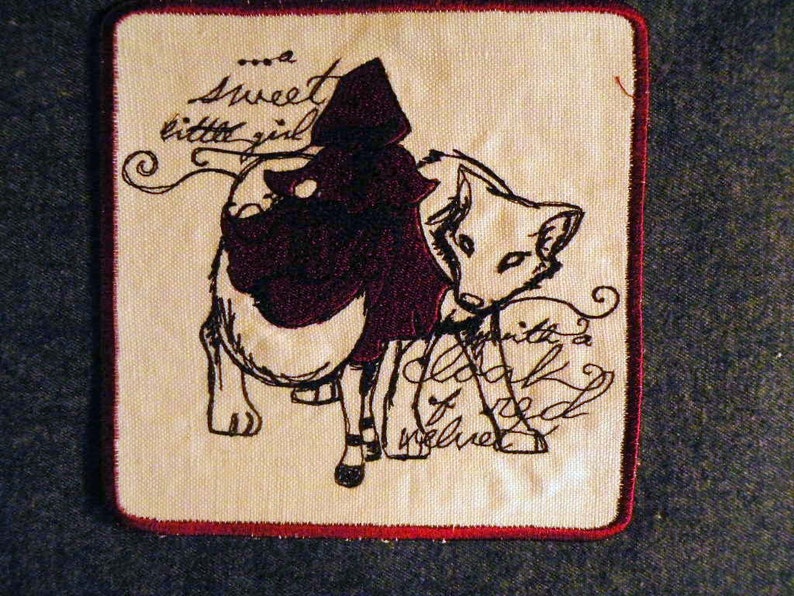 Red Riding Hood Iron on Patch 4 image 4