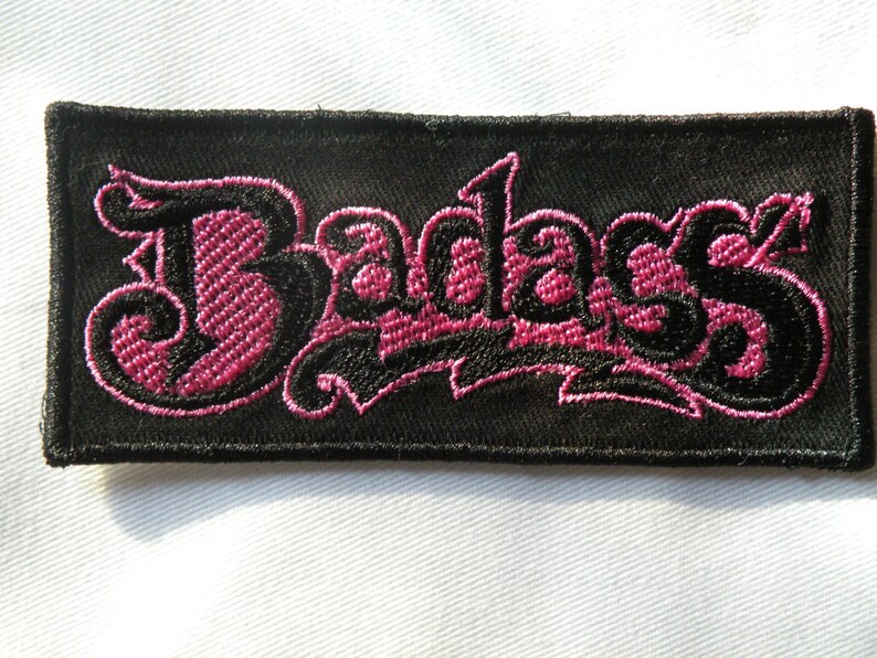 Badass Iron on Patch 4.25 X 1.75 - Etsy Sweden