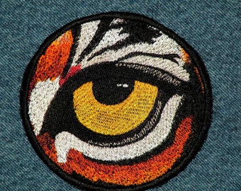 Eye of the Tiger Iron on Patch 4"