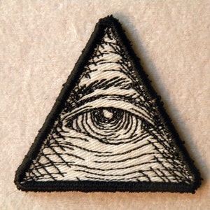 Eye of Providence Iron on Patch- small 2".