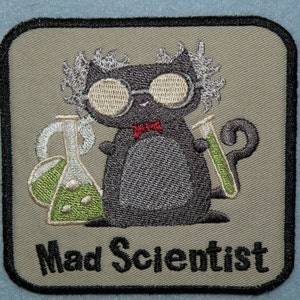 Mad Scientist Iron on Patch-4"