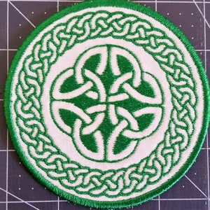 Celtic Knotwork Cross Patch - Religious Patch - Christian Patch - Iron on  patch - Sew on patch - Applique patch
