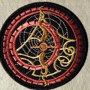 Steampunk Astrolabe Iron on Patch 4&quot;