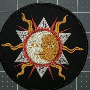 Steampunk Alchemy 'The Heavens'  Iron on Patch 4.7"