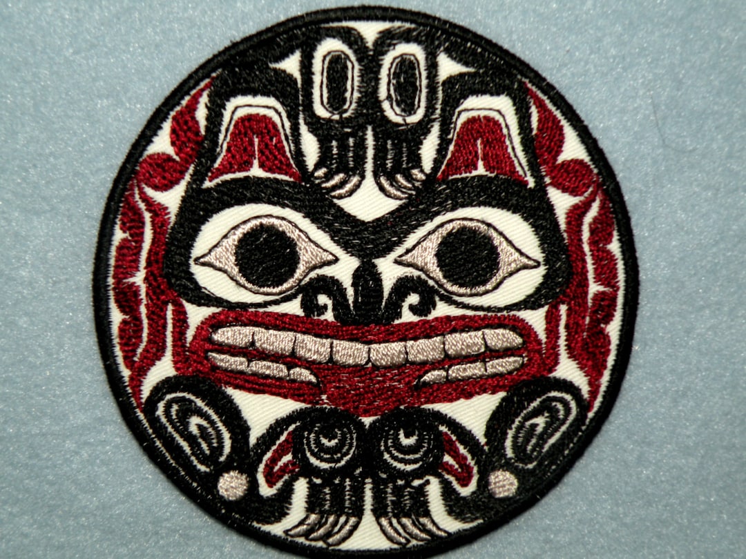 Totem Grizzly Bear Iron on Patch 4" - Etsy
