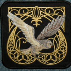 Majestic Owl Iron on Patch 4.34" x 4.5"